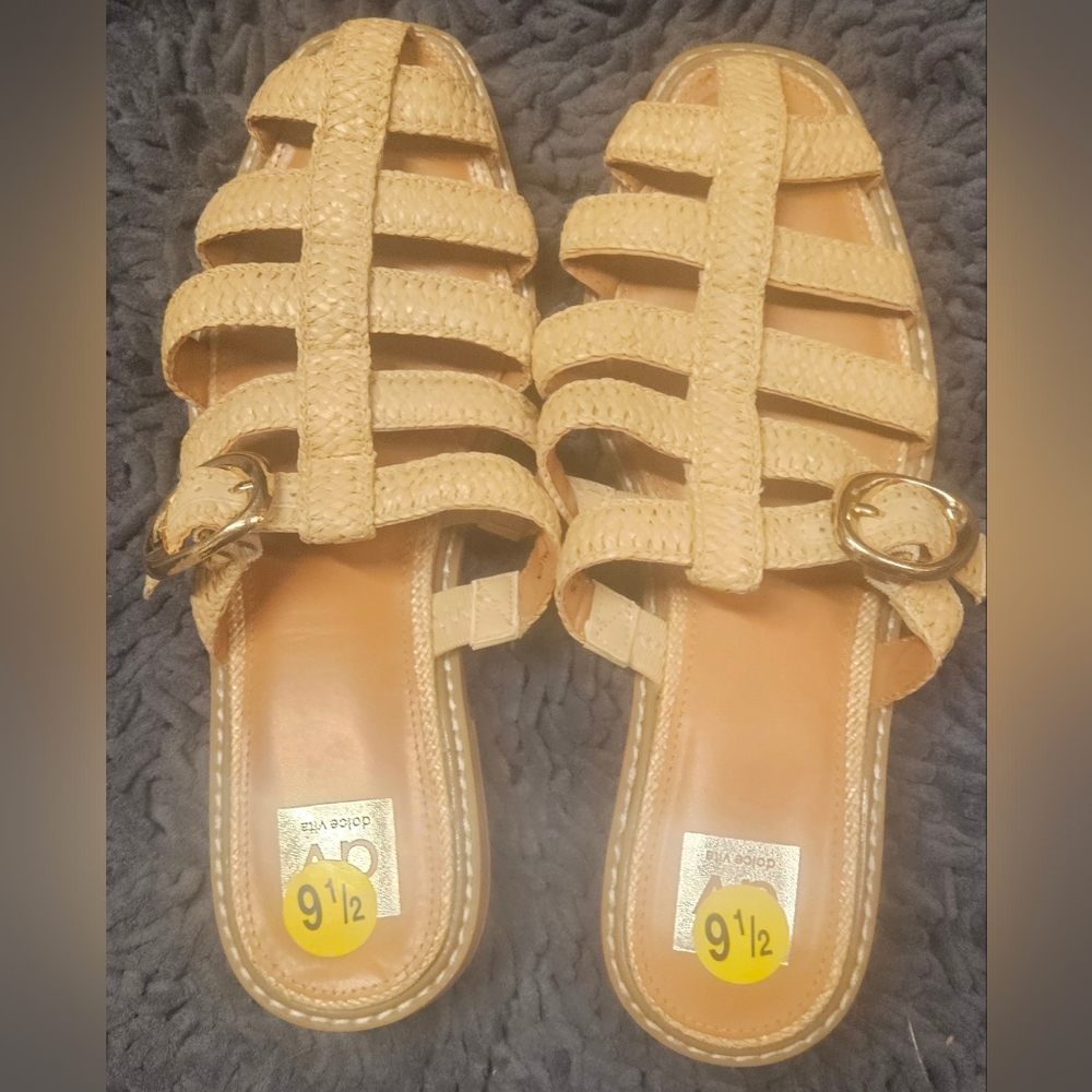 Dolce Vita Woven Tan Sandals